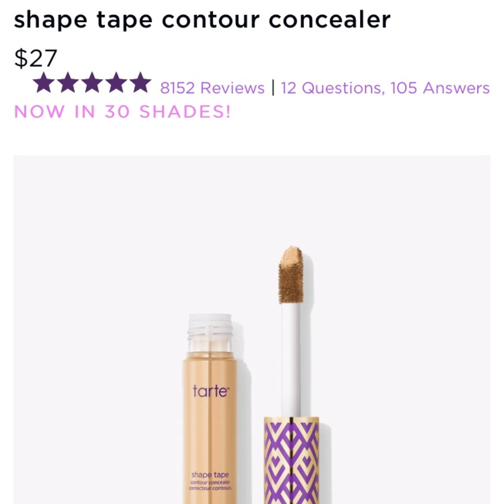 Tarte shape tape concealer
